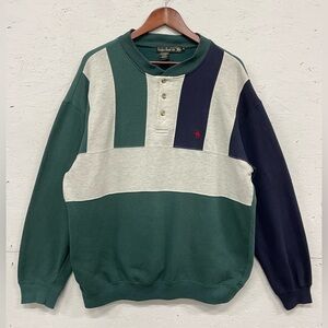 Vintage 90s Knights of Round Table Colorblock Sweatshirt, Size XL